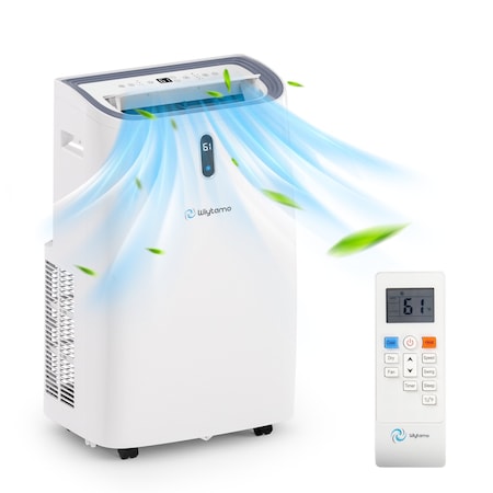 Edendirect 9,500 BTU Portable Air Conditioner Cools 700 Sq. Ft. with Heater, Dehumidifier and Remote in White ED-OX-14KH