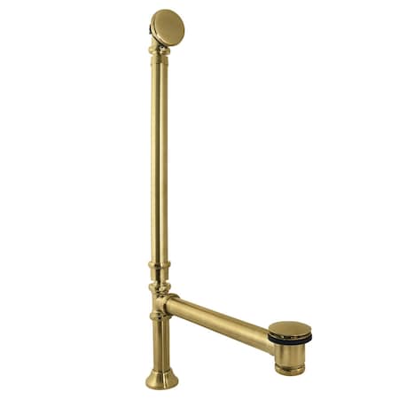 Kingston Brass Double Swivel Toe Touch Waste and Overflow, Brushed Brass CC2717
