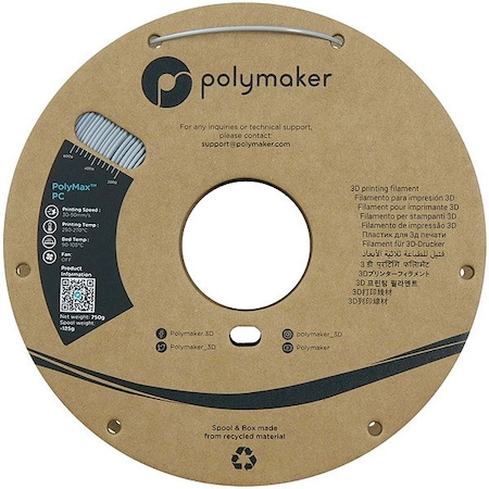 Polymaker PolyMax PC(1.75mm, 750g) Grey PC02005