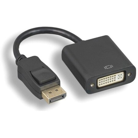 Axiom Displayport Male To Dvi-I Dual Link Female Adapter (Black) - DPMDVIFK-AX