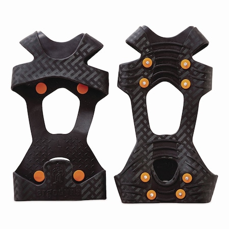 Ergodyne Trex 6300 One Piece Slip-on Ice Cleats, Large, Black, Pair 16754