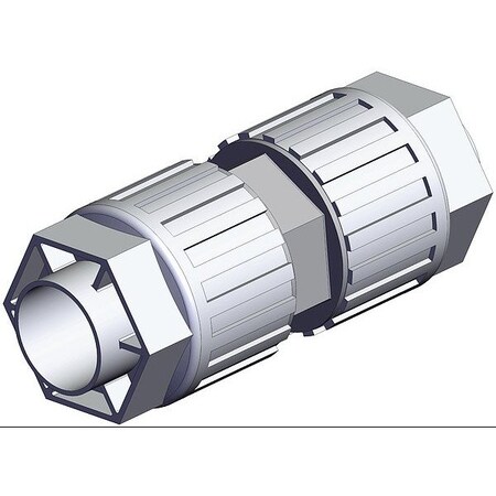 Smc High Purity Tube Fitting, Union, PFA LQ3U6A