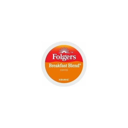 Folgers K-Cup Breakfast Blend Coffee - Compatible with Keurig K-Cup Brewer - Mild - K-Cup - Breakfast, 4PK 5000370677
