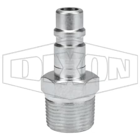 Dixon DF Series Interchange Pneumatic Nipple, 1/2 x 3/4 in Nominal, Quick-Connect x MNPT, 500 psi Pressure D4M6