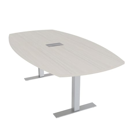 Skutchi Designs Arc Boat Conference Table With Power, 48 in W, 72 in L HAR-ABOT-48X72-T-K458-ESIL