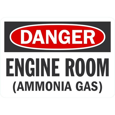 Lyle Danger Engine Room (Ammonia Gas), 10x7, Non-Reflective, White G-1758-ND_10x7