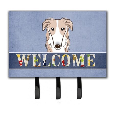 Carolines Treasures Borzoi Welcome Leash and Key Holder BB1414TH68