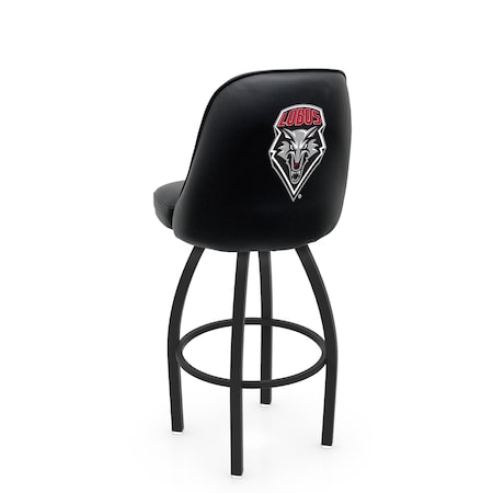 Holland Bar Stool Co Logo Grizzly New Mexico 25 in. Swivel Counter Stool with Black Wrinkle Finish L048