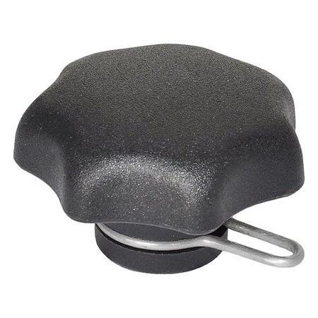 J.W. Winco Hand Knobs with Loss Protection 6336.13-40-M8-A
