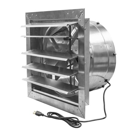 Maxx Air 18 in. Heavy Duty Exhaust Fan with Automatic Shutter and Plug-In Design IF18RUPS