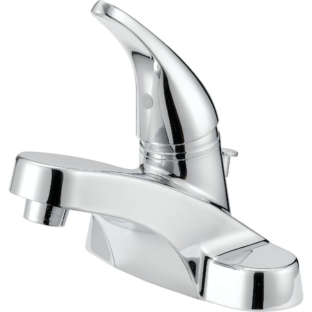 Home Impressions Chrome 1-Handle Lever 4'' Centerset Bathroom Faucet with Pop-Up F451C050CP-JPA1