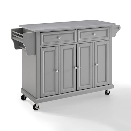 Crosley Full Size Stainless Steel Top Kitchen Cart KF30002EGY