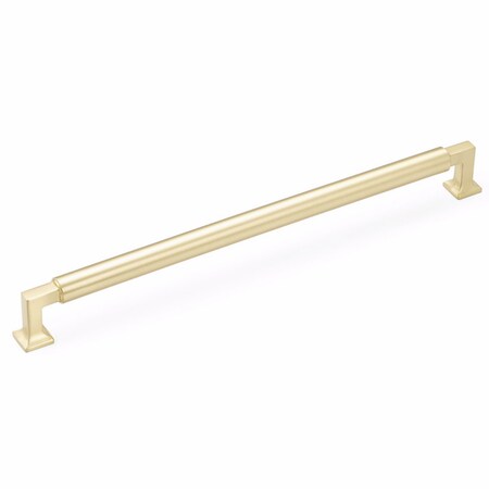 Schaub 18in Center to Center Haniburton Appliance Pull Satin Brass Finish 483-SB