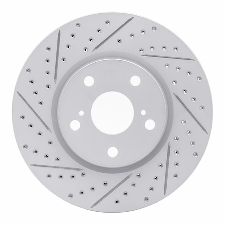 Dynamic Friction Co DFC Geoperformance Rotor - Drilled and Slotted 830-75014D