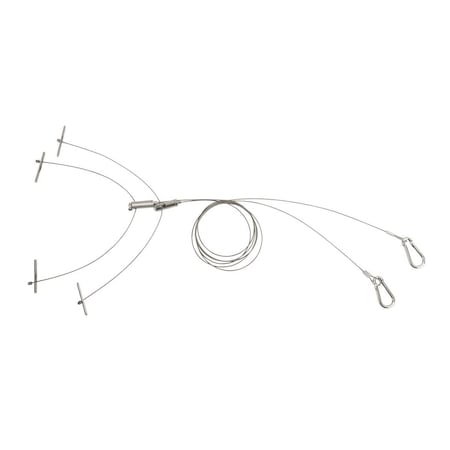 Keystone Aircraft Cable Hanging Kit for LED Highbay fixtures. Option 1B. Fits all 2FB Highbay fixtur KT-HBLED-CABLE-1B-KIT