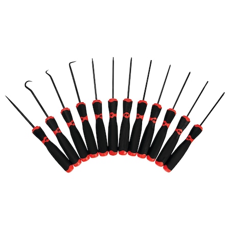 Performance Tool 12 pc. Precision Pick/Driver Set, Chrome Vanadium, Storage Tray W945