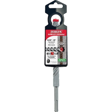 Diablo Rebar Demon 5/8'' x 8'' SDS-Plus Full Carbide Rotary Hammer Drill Bit DMAPL4220
