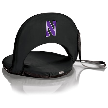 Picnic Time Family Of Brands NCAA Northwestern Wildcats Oniva Stadium Seat - Reclining Bleacher Seat with Back Support 626-00-179-434-0