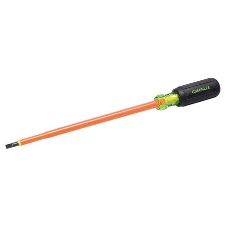Greenlee Insulated Slotted Screwdriver 3/16 in Round 0153-23-INS
