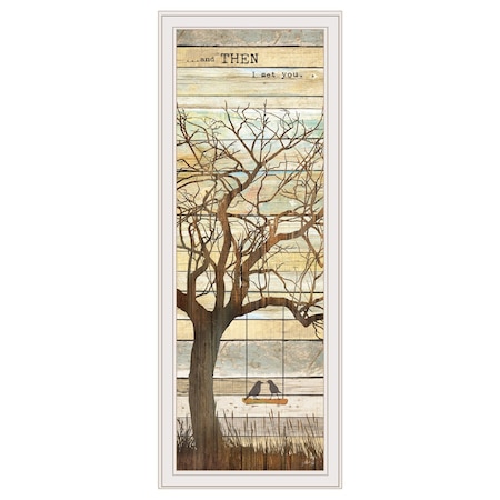 And then I met You 2 White Framed Print Wall Art