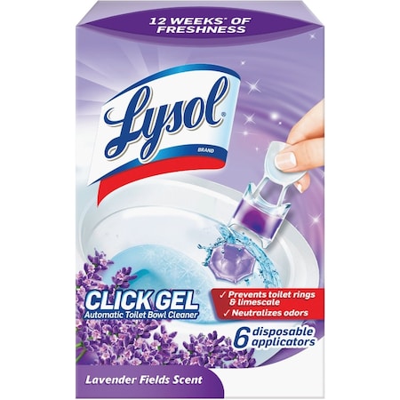 Lysol Click Gel Lavender Automatic Toilet Bowl Cleaner, 6PK 1920089060