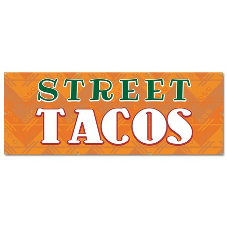 Signmission Street Tacos, 36 Inch, Banner B-96-30425