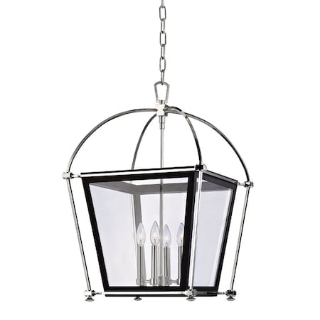 Hudson Valley Lighting Hollis 4 Light Lantern 18.25 In. Polished Nickel 3618-PN
