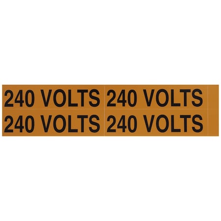 Nsi Voltage Markers (4) 240 Volts VM-B-7
