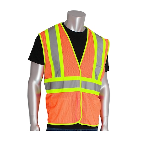 Pip ANSI Type R Class 2 Two-Tone Three Pocket Mesh Vest 302-MVATOR-L