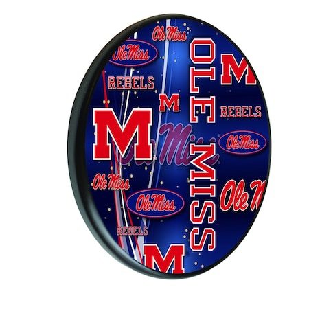 Holland Bar Stool Co University of Mississippi 13" Solid Wood Sign WSgnPBlkMssppU