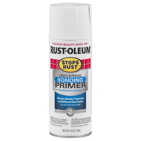 Stops Rust 12 Oz Rust-Oleum Universal Bond Primer Universal Bonding Primer Spray Paint 285011
