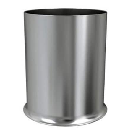 Nu Steel Newport Collection 7 Quart Wastebasket - 18-8 Brushed Stainless, 3PK NP8H