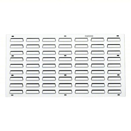Diamond Storage Solutions Louvered Panel, 19 in W LP-3619-WHI-2