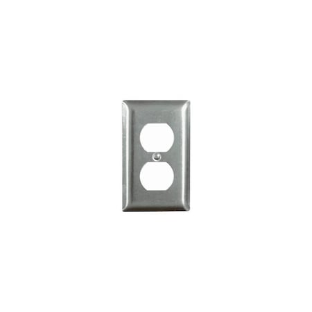 Pass & Seymour Wallplate, 1 -Gang, 302 Stainless Steel, Smooth SS8CC50