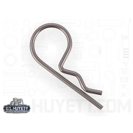 Huyett Bridge Pin, 302/304SS, .092 Wire Dia x 1.875 L x .700 In Eye Dia x Fits 3/8 to 7/16 Shft BPS-2105