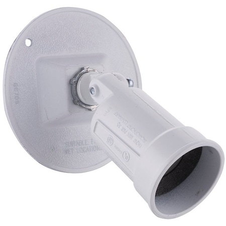 Hubbell Lamp Holder, 120 V, 75 to 150 W, White 5624-6