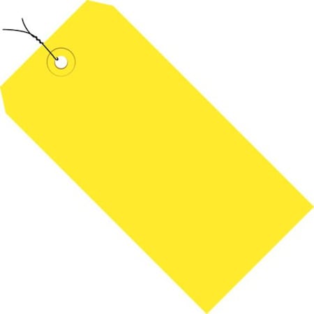 Partners Brand Shipping Tags, Pre-Wired, 13 Pt., 3 1/4" x 1 5/8", Yellow, PK1000 G11023C