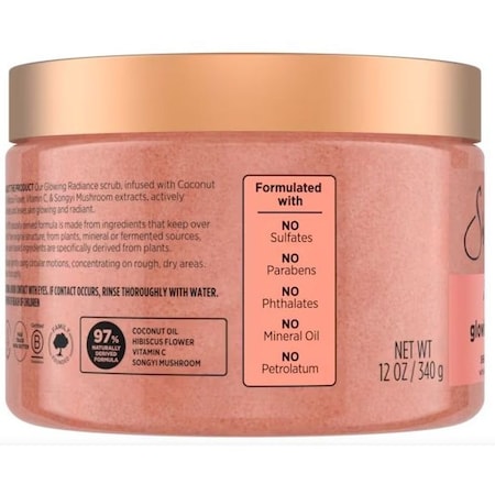 Shea Moisture Coconut and Hibiscus Glowing Radiance Shea Sugar Scrub, 12 Fluid Ounce 2266