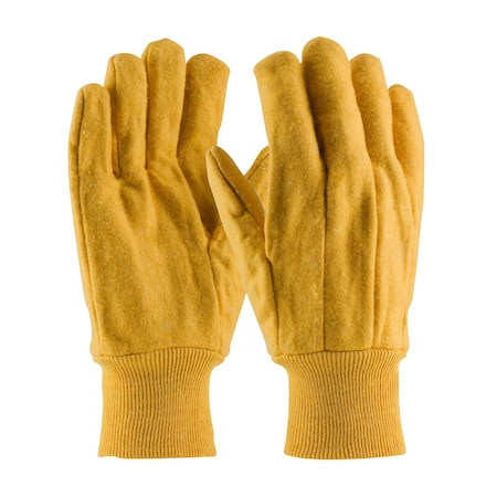 Pip Economy Grade Chore Glove w/Single Layer Palm, Single Layer Back and Nap-Out Finish, Knit Wrist, 12PK 93-568