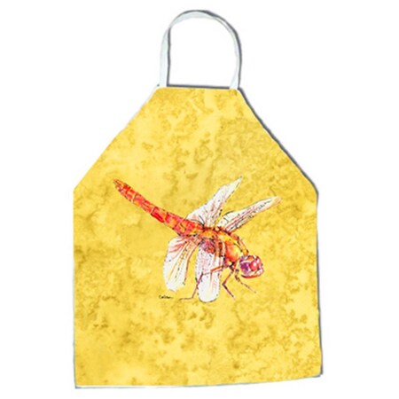 Carolines Treasures 27 H x 31 W in. Dragonfly on Yellow Apron 8866APRON