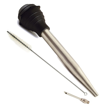 Norpro Silver/Black Silicone/Stainless Steel Baster 1.5 oz 5898