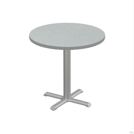 Correll Round Cafe Table, 36 in W, 36 in L, 29 in H, Particleboard Top, Gray Granite SXT36R-15-98-13