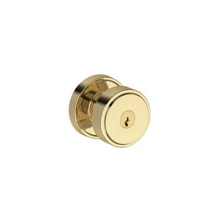 Baldwin Residential Door Knobs Keyed Entry Reversible Non-Lacquered Brass ENVASRRR031