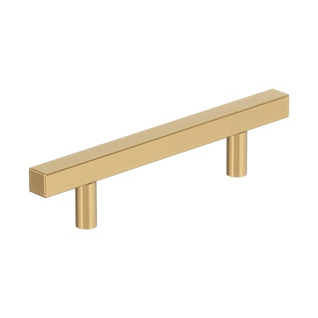 Amerock Bar Pulls Square 3-3/4 inch (96mm) Center-to-Center Champagne Bronze Cabinet Pull, 25PK 25VMP37176CZ