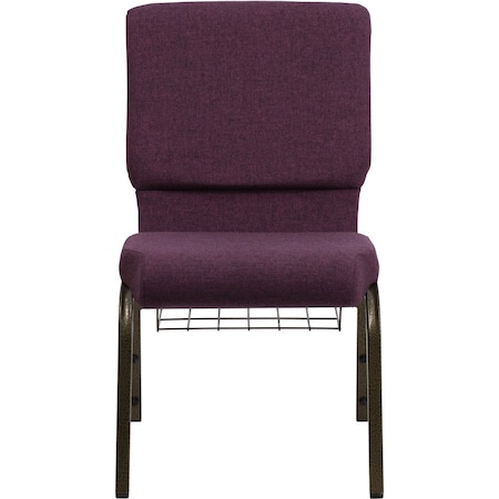Flash Furniture Hercules Church Chair, 19-1/4 in W 25" L 33-1/4" H, Fabric Seat FD-CH02185-GV-005-BAS-GG