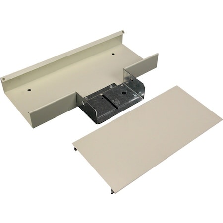 Legrand Full Capacity Tee, 4000 Series, 1 Channel, 7.125 in W, 1.5 in H, 12 in L, Gray G4015