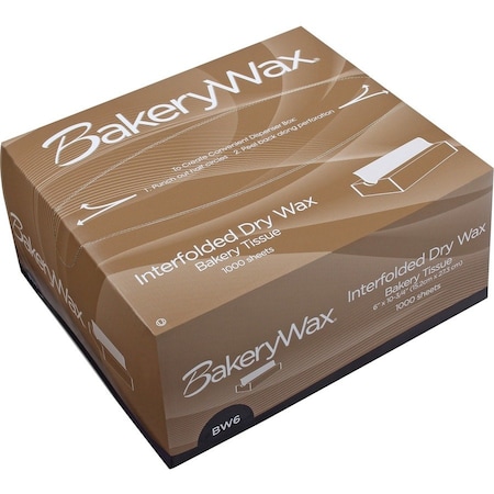 Bagcraft ECOCRAFT INTERFOLDED DRY WAX BAKERY TISSUE, 6 X 10 3/4, WHITE, 10PK 010006