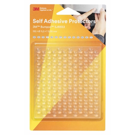 3M Bumper, Self Adhesive, 0.120 In H, PK132 SJ6553