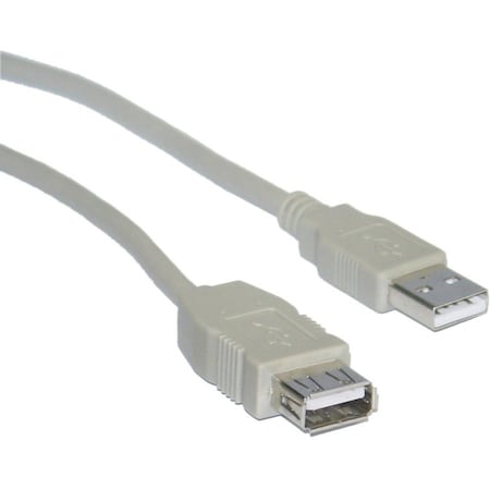 Cable Wholesale USB 2.0 Extension Cable, Type A Male to Type A Female, 1 foot 10U2-02101E