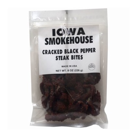 Iowa Smokehouse/Preferred Wholesale 8OZ BLK Pep Steak Bites, 6PK IS-SBBP-6CT